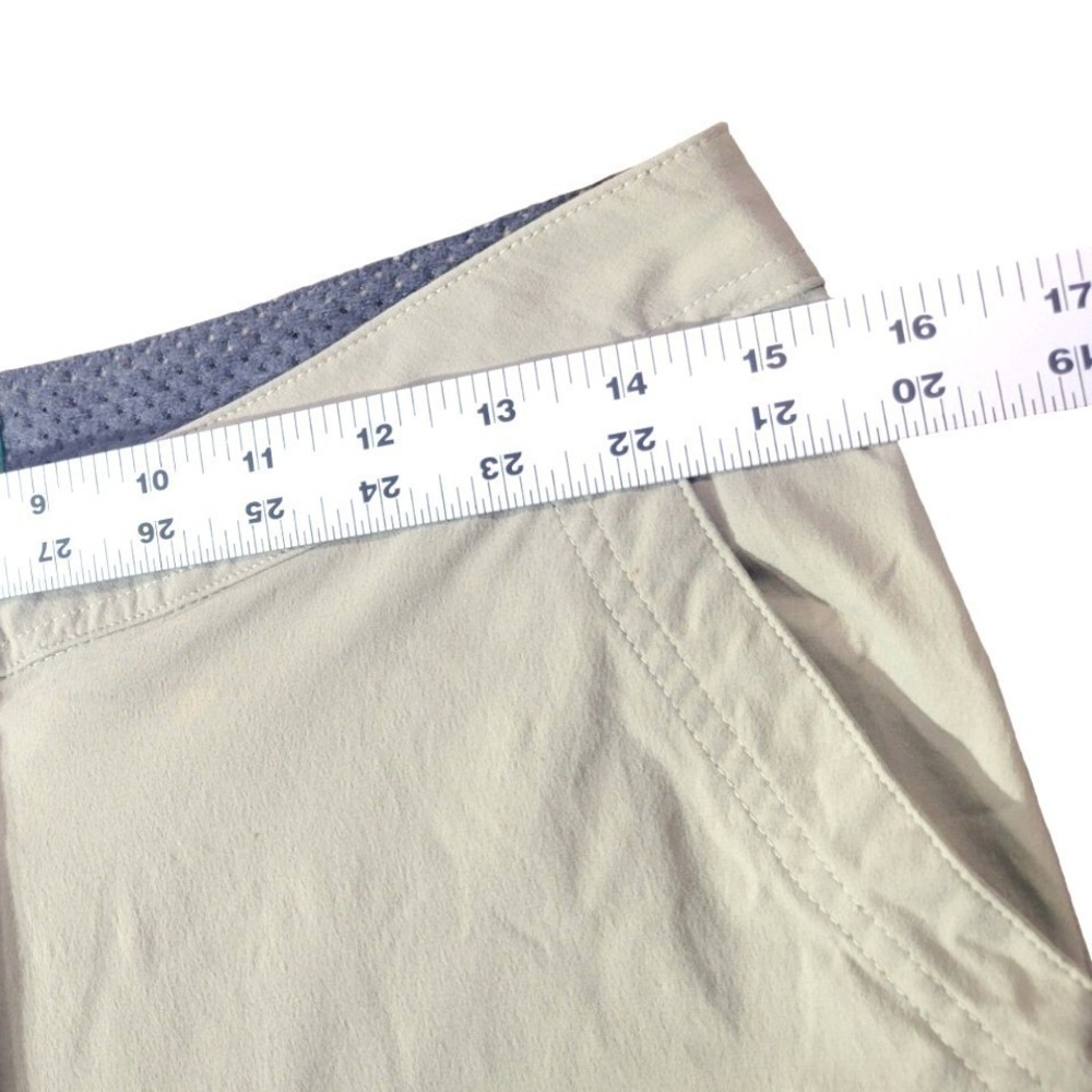L.L. Bean Hiking Pants Women 10 Reg Tan Nylon Spandex Bungee Hem Outdoor Classic - Picture 8 of 9